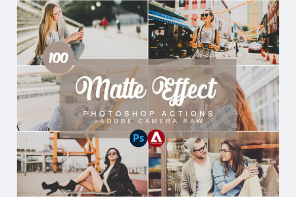 matte effect photoshop actions - ByPresets