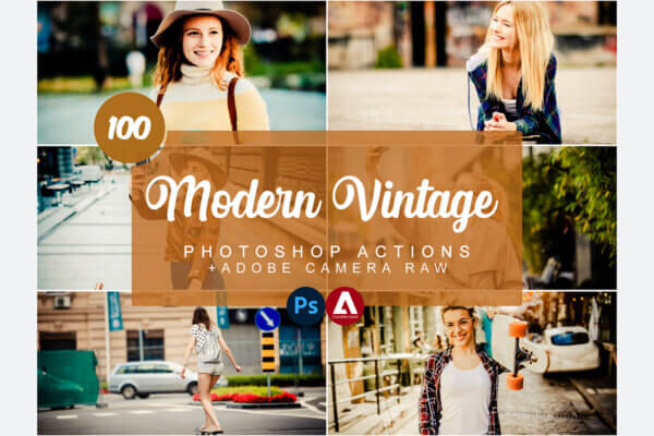 modern vintage photoshop actions - ByPresets