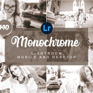 Monochrome Mobile and Desktop Lightroom Presets