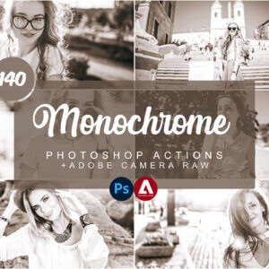 Monochrome Photoshop Actions