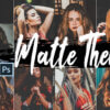 neo matte theme color grading photoshop actions - ByPresets