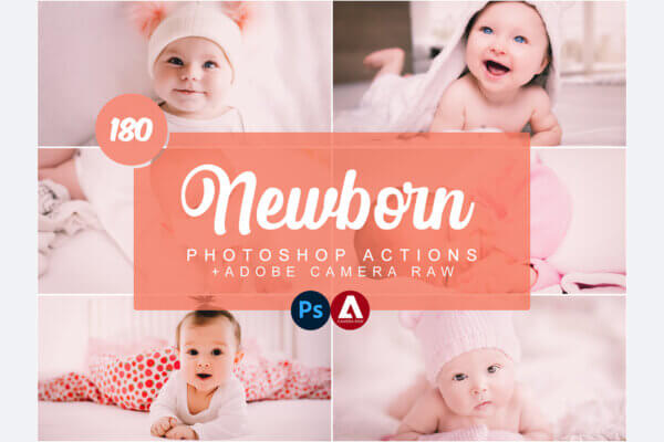 newborn photoshop actions and acr preset - ByPresets