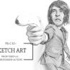 pencil sketch 2 ps action - ByPresets