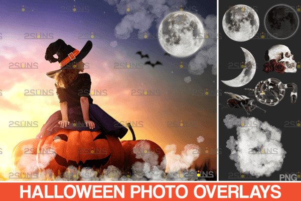 photoshop overlay halloween clipart v12 - ByPresets