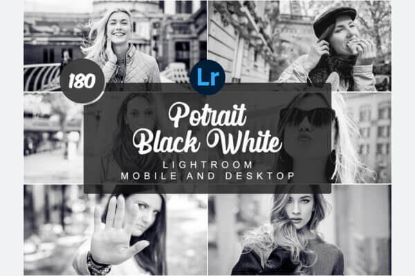 potrait bw mobile and desktop presets - ByPresets