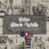 retro black white photoshop actions - ByPresets