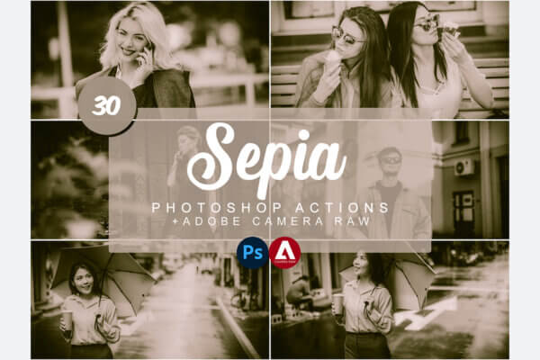 sepia photoshop actions 1 - ByPresets