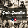 sepia sensation photoshop actions - ByPresets