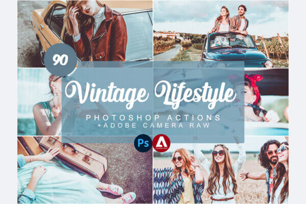 vintage lifestyle photoshop actions - ByPresets